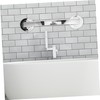 TEHAUX Wall Mounted Bathroom Safety Grab Bar Large Silver Suction