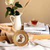 Christmas Dog Dachshund Santa Small Hat Round Picture Frame Home