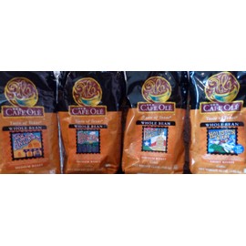 HEB Cafe Ole Taste of Texas Whole Bean Coffee Sampler 12oz Bag (Pack of 4 Different Flavors)