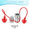 PATIKIL 1/2" NPT ISO-A Hydraulic Quick Disconnect Coupling, 1 Set