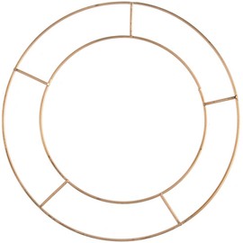 Basic Wire 12in Flat Wreath Ring - Single Floristry Hoop Frame