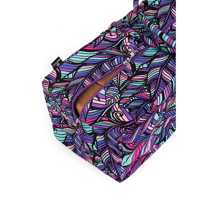 Yoga Studio Designed Yoga Kit Bag – Purple Feather, 71cm