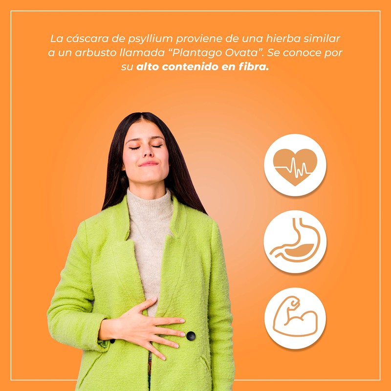 VIZANA NUTRITION | Psyllium Husk Natural 300g Sin Azucar, Cáscara