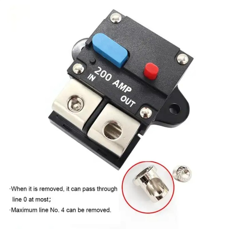 BEISUOS 200A Circuit Breaker Resettable Circuit Breaker 200 amp Self