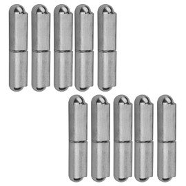 MOUNTAIN_ARK 10 Pack 3" x 5/8" Weld On Bullet Hinges, 304 Stainless Steel Lift Off Weldable Barrel Hinges for Welding Metal Gate, Trailer Ramp, BBQ Smoker, Boat