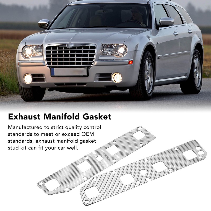 Exhaust Manifold Gasket Bolts Studs Kit 53013943AA Replacement for Dodge