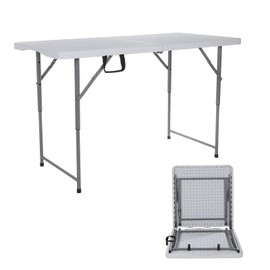 ANJONG ANJ 4ft Folding Table Outdoor Picnic Table Barbecue Camping Tables Courtyard Leisure Portable Tables Balcony Table