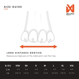 Non-stop dogwear Long Distance Boots, 4 Pack Dog Boots for Winter, Paw Protection for Snow and Cold for Large Dogs