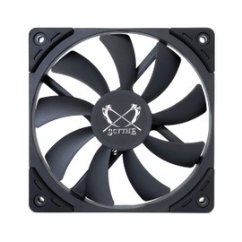 Scythe Kaze Flex II 120 Slim PWN Premium Slim PC Fan,120mm x 15mm, Fluid Dynamic Bearing, 4-Pin Connector (Kaze Flex II Slim, 1200RPM)