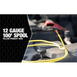 Southwire 55671723 Primary Wire; 12-Gauge Bulk Spool; 100-Feet; Yellow