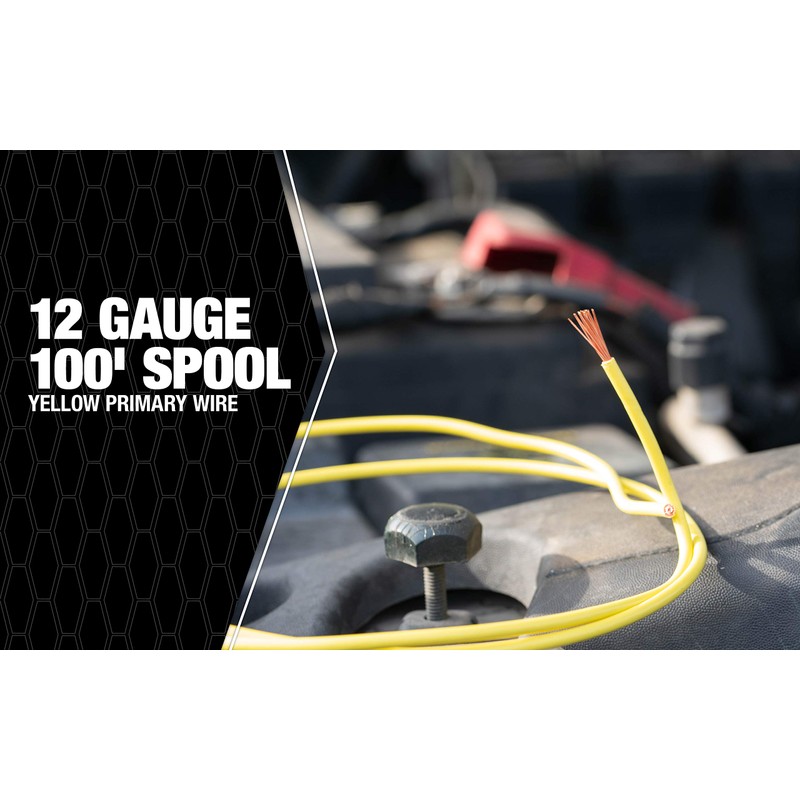 Southwire 55671723 Primary Wire; 12-Gauge Bulk Spool; 100-Feet; Yellow