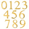 Clio 3-Inch Brass House Numbers For Outside Address Signs For