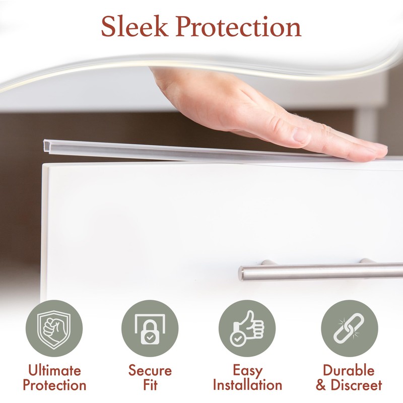 Cabinet Hero Slimline Cabinet Edge Protector - Prevents Chipping, Wear,