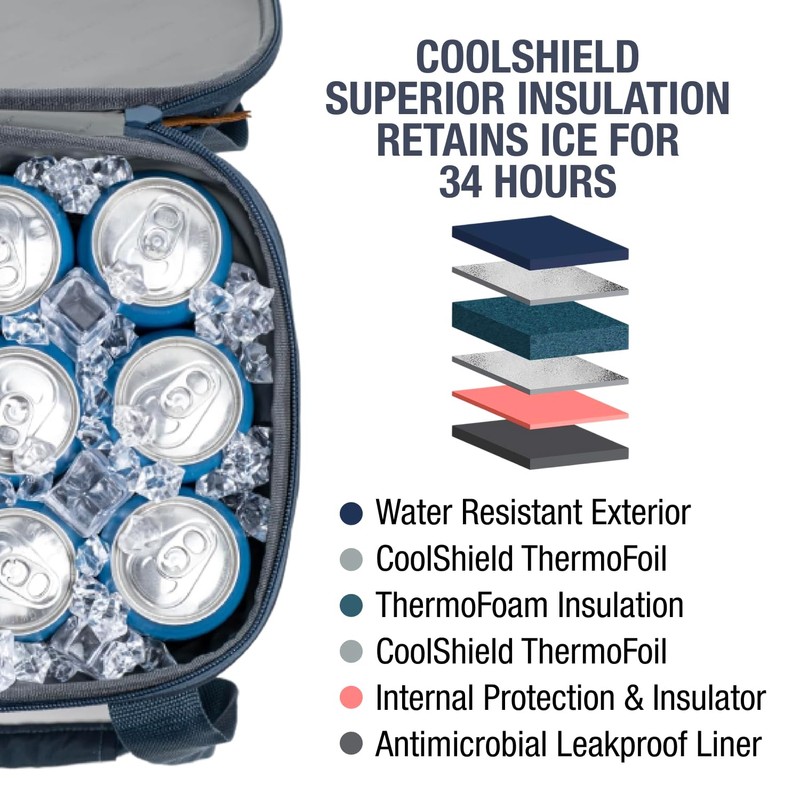 CleverMade Pacifica Collapsible Insulated Cooler – 50 Can / 31