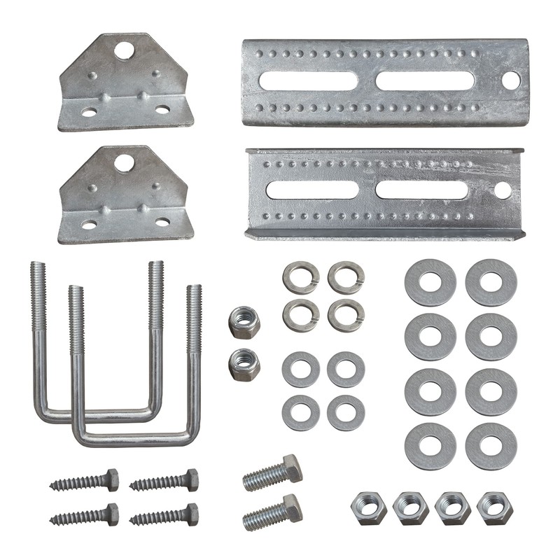 A.A 2 Pack 8" Galvanized Swivel Top Bunk Bracket Kit