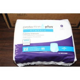 Medline Protection Plus Classic Protective Underwear Small - 22/Package MSC23000