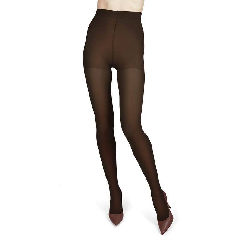 Melas Mujer opaco de microfibra Shaper Tights, Azul marino oscuro,