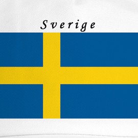 CafePress Swedish Flag Cap Unique Adjustable Baseball Hat White