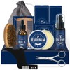 Bartpflege Set Geschenke Männer, Beesjuy 11 in 1 Bartpflege Set
