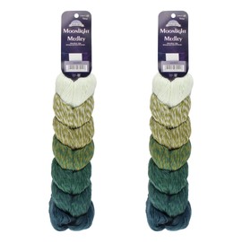 JubileeYarn Moonlight Medley Yarn - Ombre DK Weight Merino Wool/Acrylic - 200g/Hank - Virgo - 2 Skeins