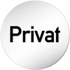 Türschilder24 XXL Door Sign, Diameter 100 mm, Private Sign, Made