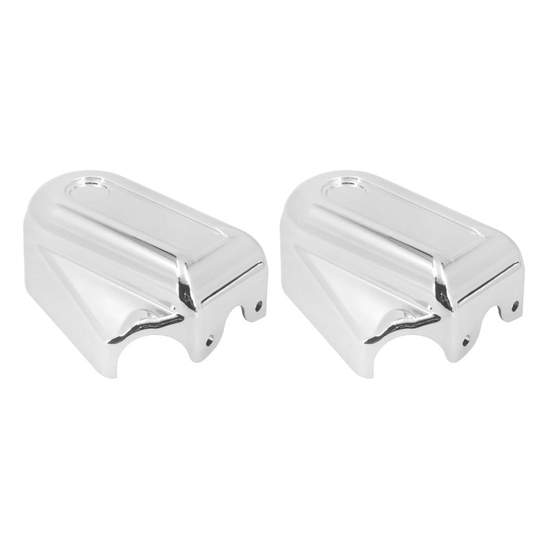 HDBUBALUS Bar Shield Rear Chrome Axle Covers Swingarm For Harley