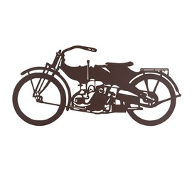 Collections Etc Iron Cut-Out Motorcycle Wall Decoration