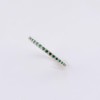 925 Sterling Silver Eternity Ring For Women | Simulated Emerald