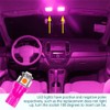 HEVLE 10Pcs T10 Car Interior LED Bulb, 5SMD 5050 Bright