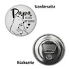 Papa Bear Gift Magnet Round with Bottle Opener Round with