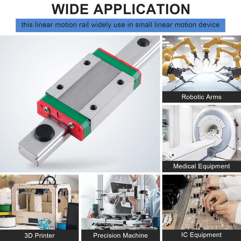 CNCMANS MGN12H 150 mm Miniature Linear Rail Guide MGN12 150
