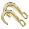 AODESTINY 2PCS 8" Heavy Duty J Hooks for Towing, Yellow