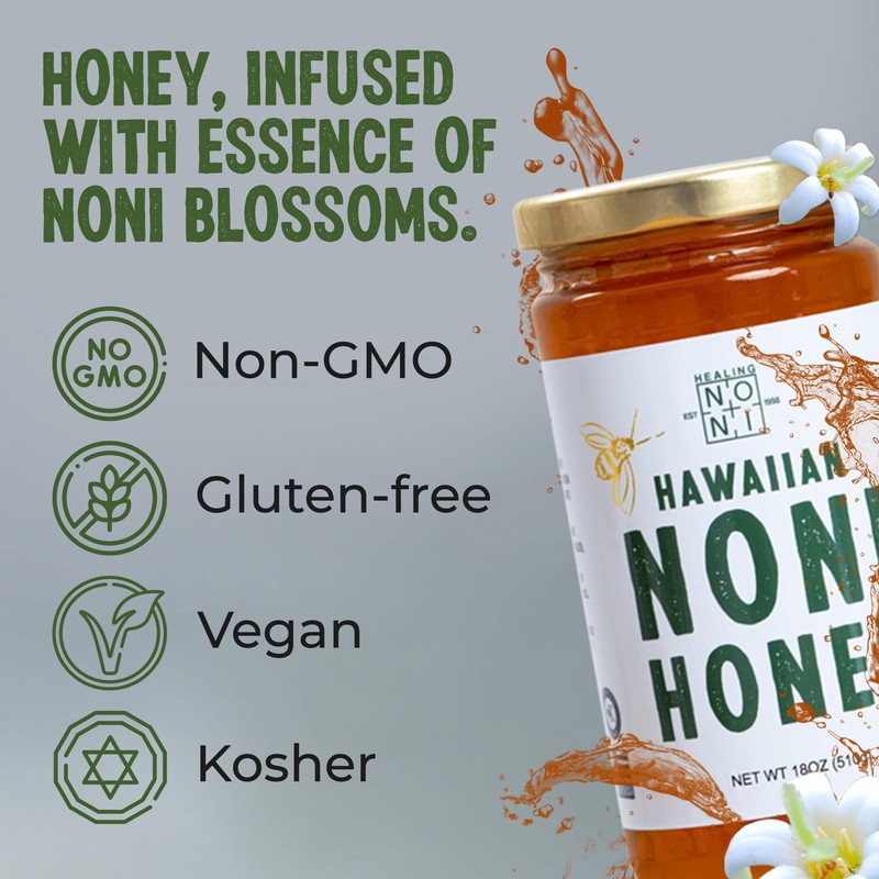 Healing Noni - Hawaiian Honey - Farm Direct - 1-Pack