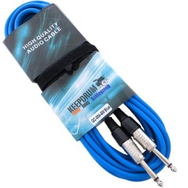 Keepdrum GC 004 BL Blue 6 M Instrument/Guitar Cable Jack/Jack 6.3 mm