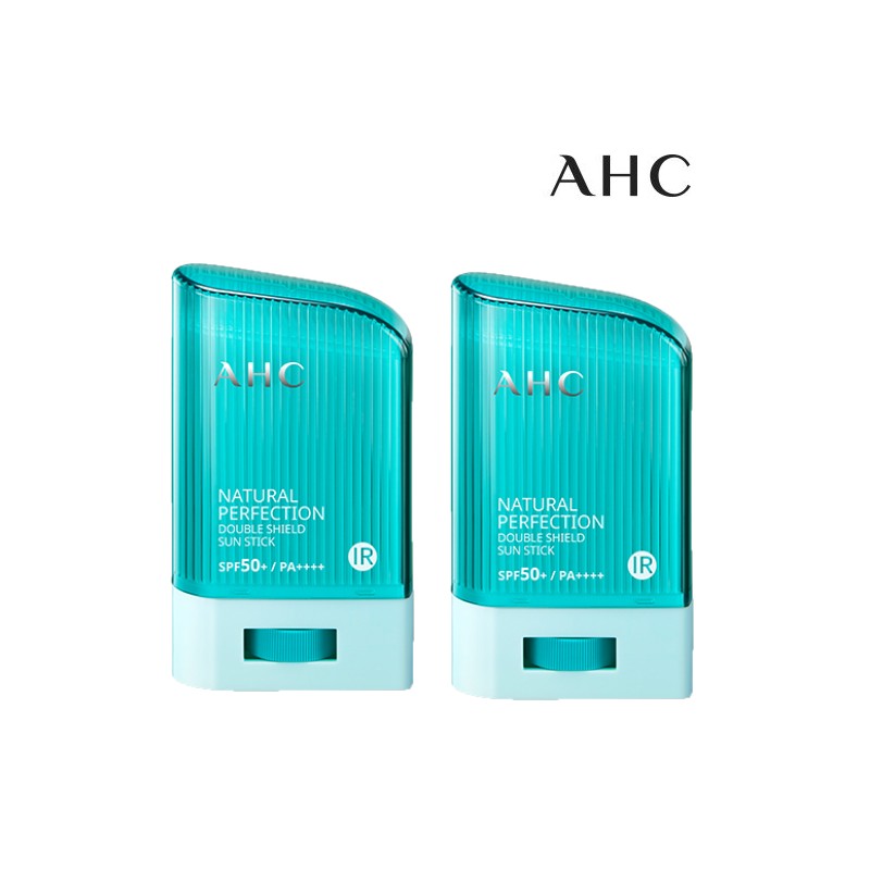 AHC 2025년 최신제조 AHC 내추럴 퍼펙션 더블쉴드 선스틱 14g/22g 2개
