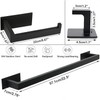Vanloory 5 Pieces Self Adhesive Bathroom Hardware Set-SUS304 Stainless Steel-Towel
