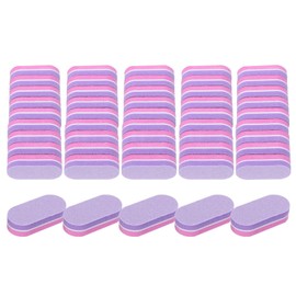 HARFINGTON 20pcs Mini Nail Buffers, 100/180 Grit Nail Sanding Blocks, Nail Buffing Polishing Blocks Professional Nail Polisher Set for Acrylic and Natural Nails, Pink Purple