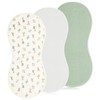 Hahafelt 3 Pcs Changing Pad Liners Fits in Peanut Shape