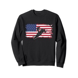 American Flag Snowmobile Apparel - Snowmobile Sweatshirt