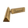 Set of 2 Wooden Table Reserved Bar Restaurant Cafe Reserved