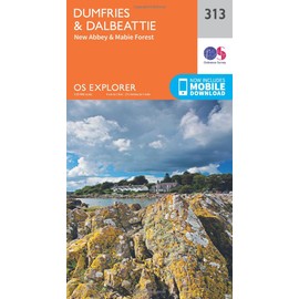 Dumfries & Dalbeattie Map | New Abbey & Mabie Forest | Ordnance Survey | OS Explorer Map 313 | England | Walks | Hiking | Maps | Adventure