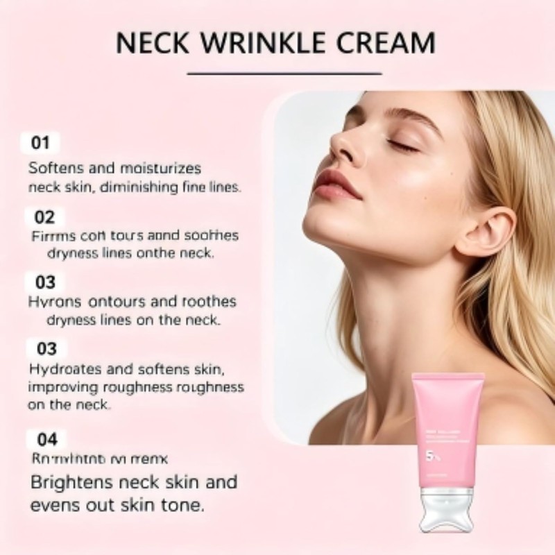 Gua Sha Neck Cream with Built In Gua Sha Massager,