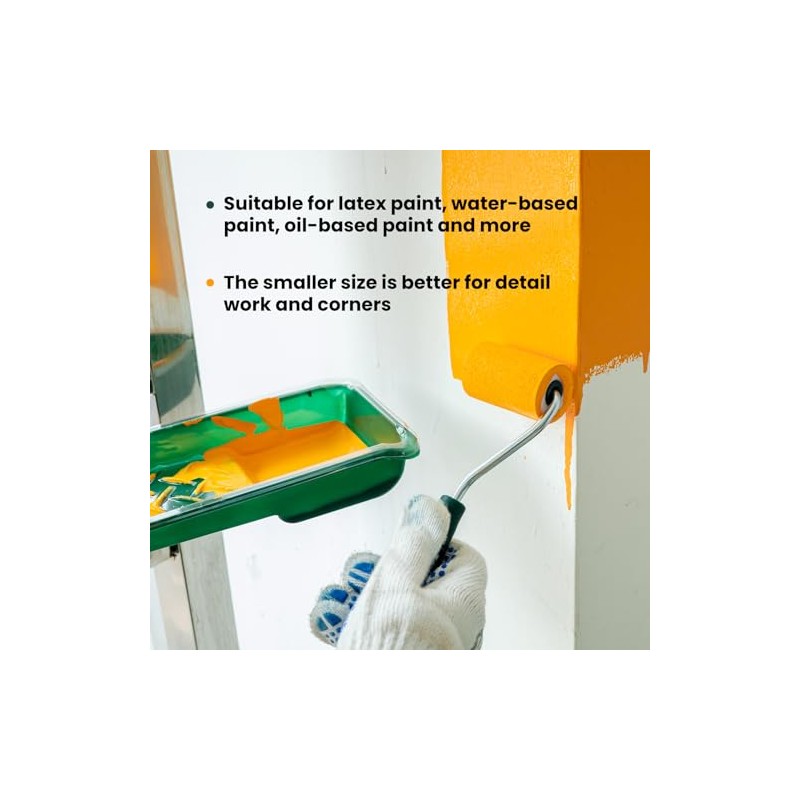 Foam Paint Roller, 2 Inch 10 Pack Small Paint Roller
