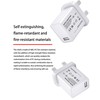 5V 3A 15W White USB Charger, UK Usb Plug, USB-A