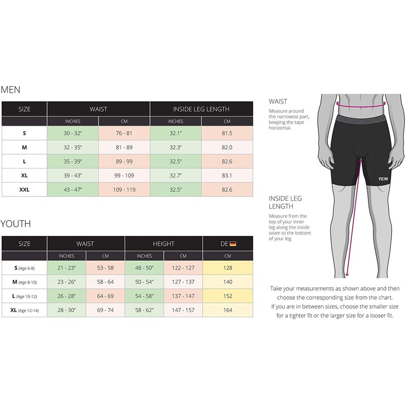 TCA Men's Ultra Running Shorts, 2-in-1 with Inner Compression Shorts