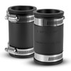 DLYYPLUS 2 Pcs 1-1/4 IN Flexible PVC Pipe Coupling with