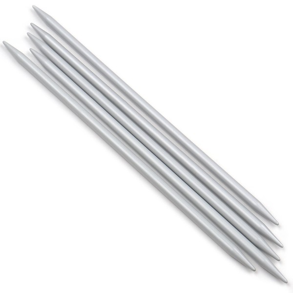 Coopay Double Pointed Knitting Needles 5.5mm x 20cm, 5 Pins DPNs, Sock Knitting Needles, Metal Double Ended Needles, Short Double Ended Needles for Socks and Gloves, Sock Needles, Cable Needle