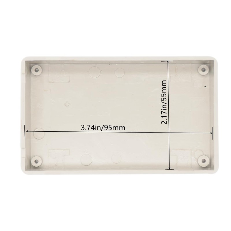 Zulkit 5Pcs Project Boxes ABS Plastic Electrical Project Power Case