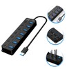 KOMBIUDA USB Hub with Ports Independent for Stable Power Supply