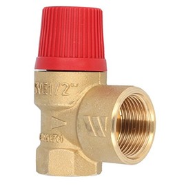 Diaphragm safety valve for closed heating systems, 2.5 bar, up to 50 kW, E 1/2" - A 3/4"
